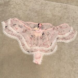 Agent Provocateur Pink Patterned Lace Panties
